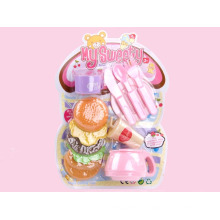 Cute Hamburger Toy Mini Food Toys con cubiertos